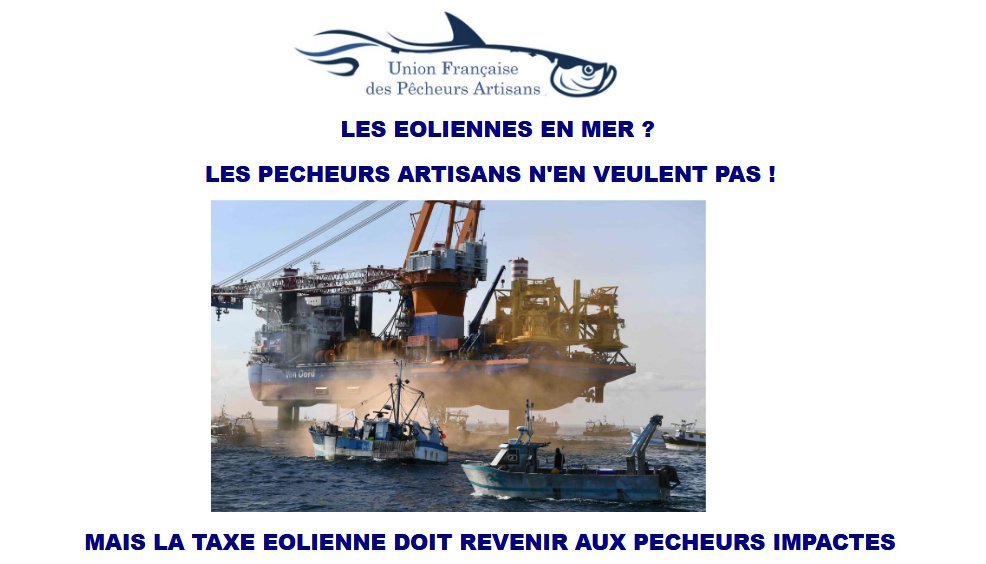 ''Réveils des Terroirs''  -   LA TAXE ÉOLIENNE DOIT REVENIR AUX PÊCHEURS IMPACTÉS