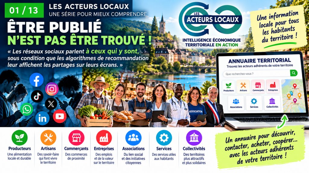  Acteurs-Locaux Épisode 1/13  -  ÊTRE PUBLIÉ N'EST PAS ÊTRE TROUVÉ 