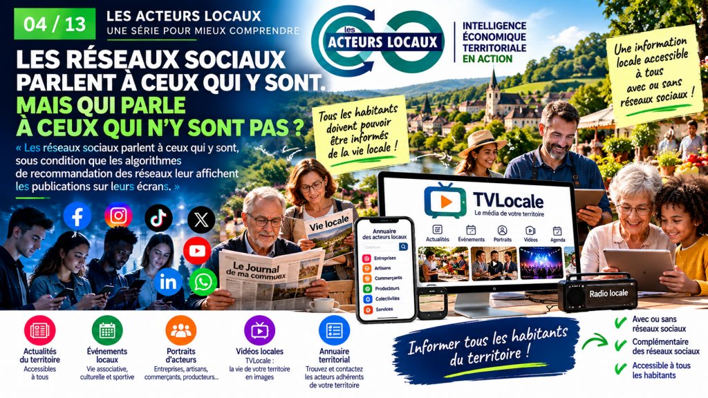 Acteurs-Locaux Épisode 4/13 -  LES RÉSEAUX SOCIAUX PARLENT À CEUX QUI Y SONT. MAIS QUI PARLE À CEUX QUI N’Y SONT PAS ?