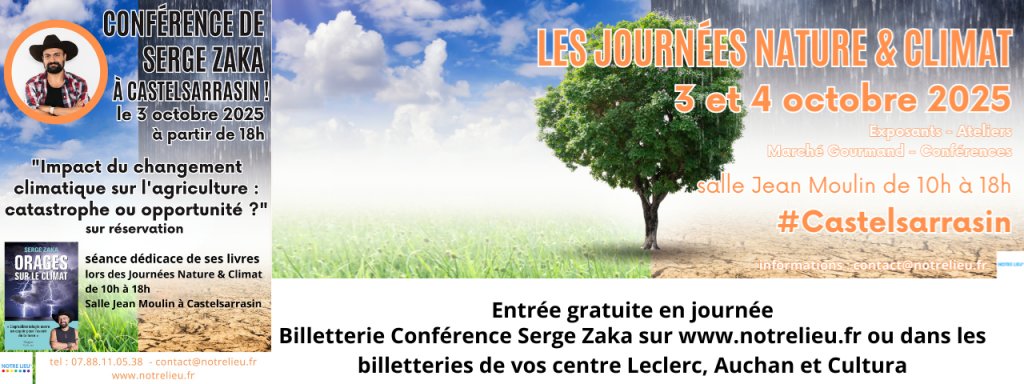 Journées Nature et Climat : Conférence de Benjamin Vincent de RELOCALIEN - Par Delphine LANOE